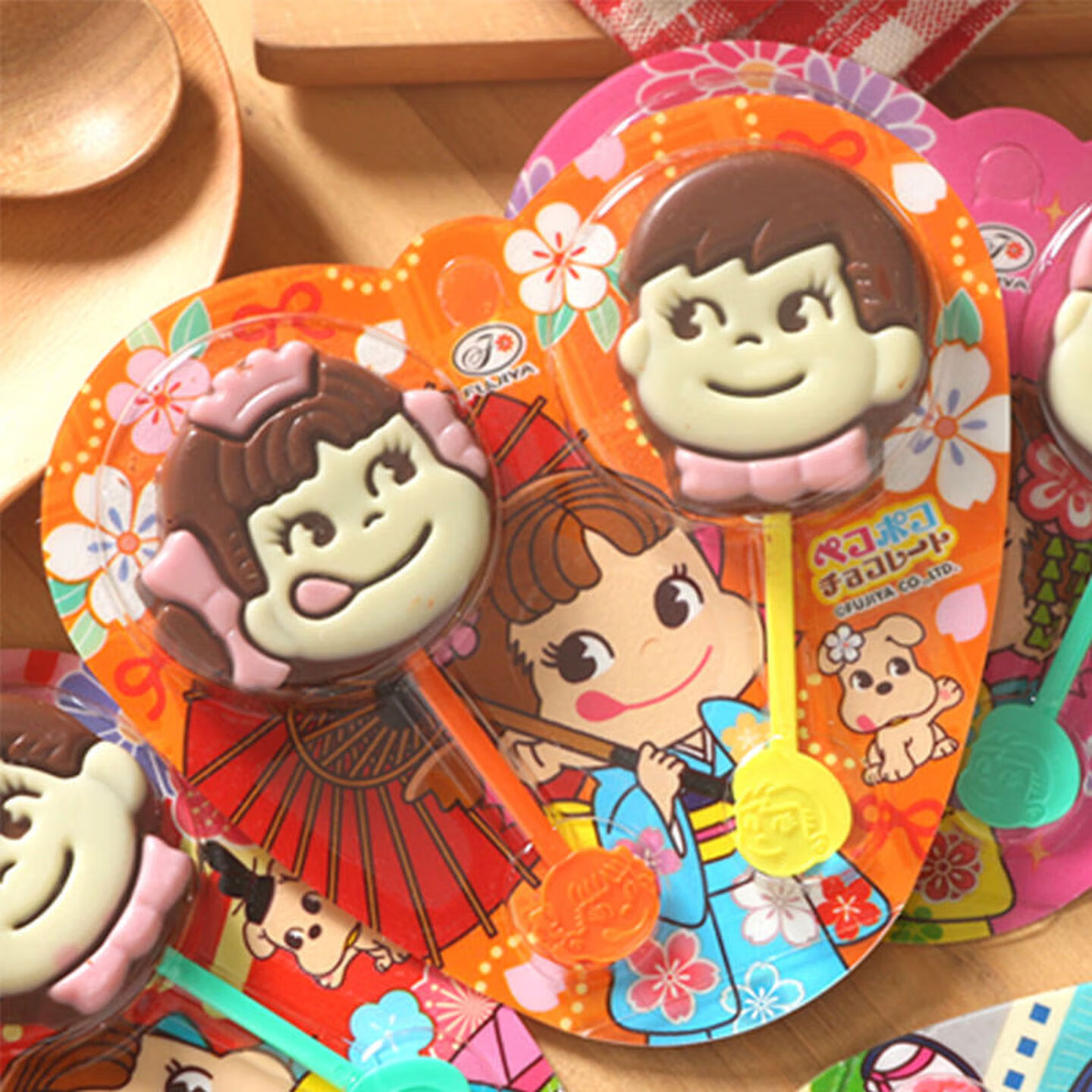 【日本进口】不二家双棒巧克力棒棒糖24g儿童零食结婚喜糖伴手礼