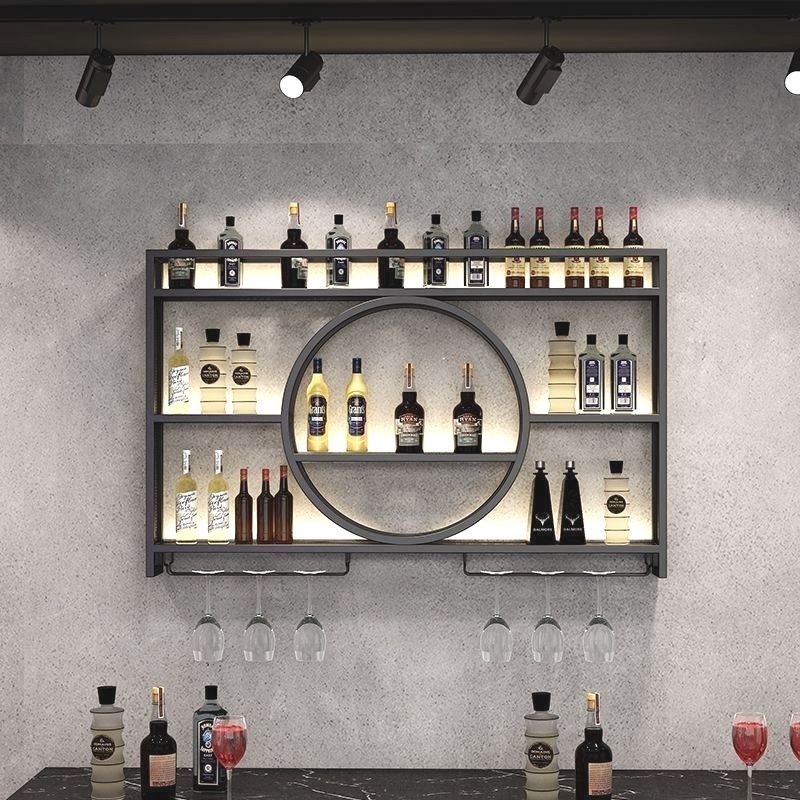 铁艺酒架挂墙展示柜酒柜墙上壁挂式现代壁挂式酒架红酒架墙壁挂式