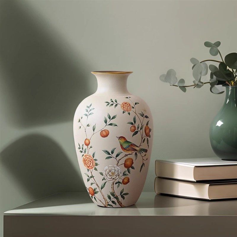 新中式装饰陶瓷花瓶现代简约欧式美式客厅玄关边几摆件工艺摆设品,家居饰品,花瓶,淘宝优惠券,粉丝福利购,淘宝优惠卷
