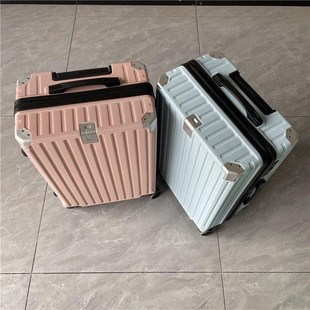 行李箱耐用学生双l层防爆拉链旅行箱万向轮大容量新款铝框密码箱