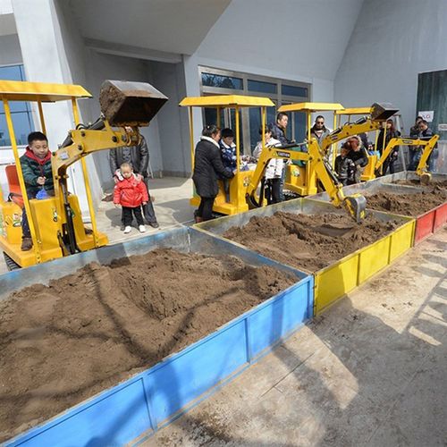 儿童挖掘机可坐可骑大号电动玩具车挖土机 钩机男孩工程车