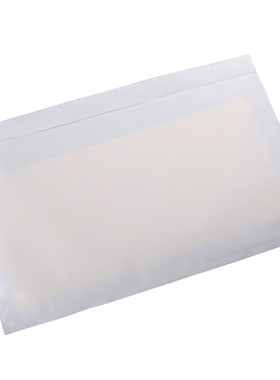 透明背胶贴袋装箱单170250单据文件袋a4a5快递物流带骨条背胶袋子