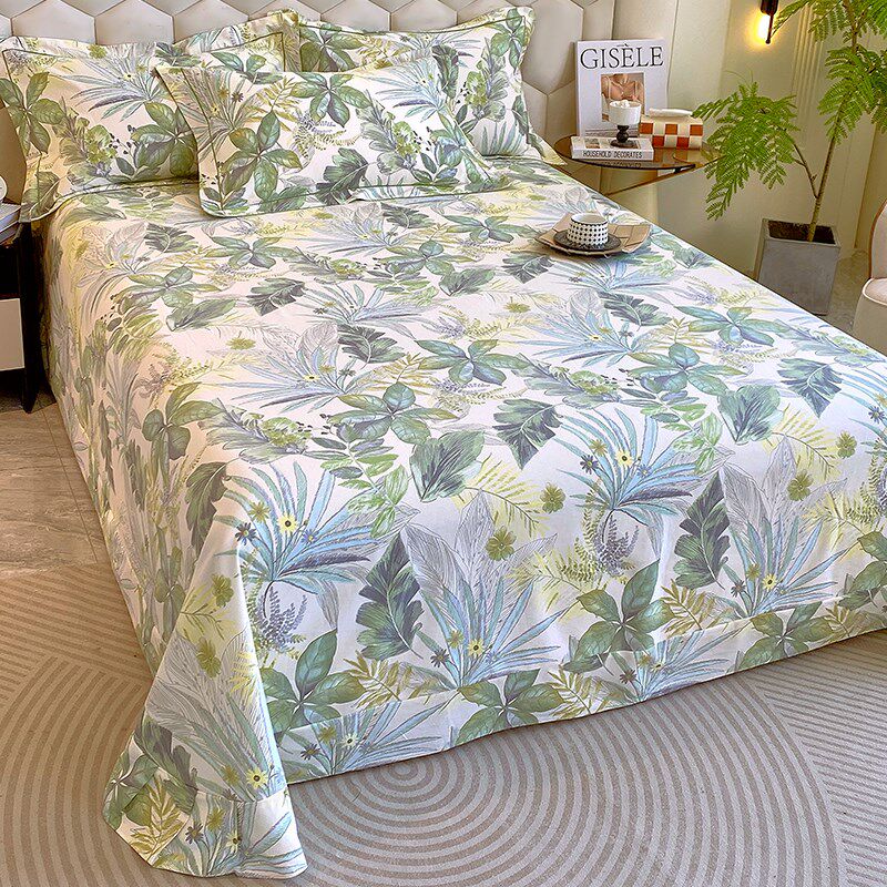 小清新碎花全棉磨毛床单单件2024新款纯棉冬季加厚女孩子床上用品