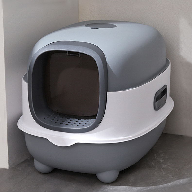 猫砂盆防臭全封闭式智能猫厕所猫沙盆子超大号防外溅猫屎盆除臭