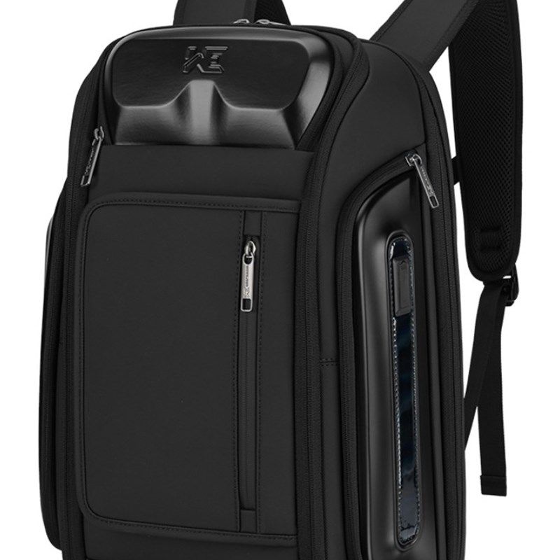新款高档商务背包男款防水双肩包大容量出差多功能简约大气电脑包