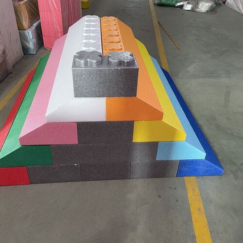 epp泡沫积木屋顶长条积木拼接围栏1.5屋脊儿童家用游乐场房子拼搭