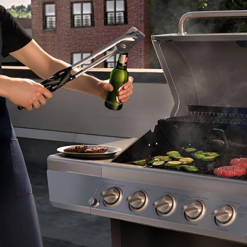 多功能不锈钢夹子食品夹煎牛排烧烤夹烤肉面包烧烤食物夹厨房防烫