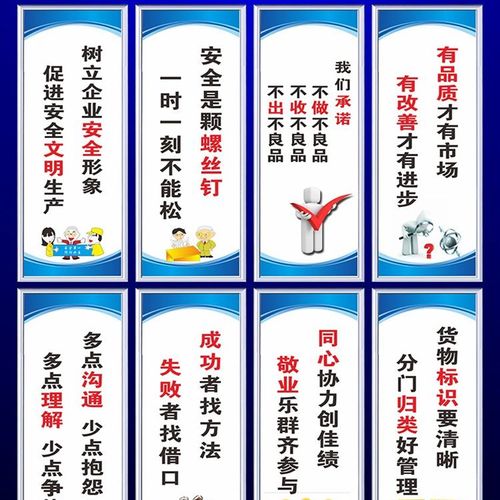 工厂安全生产标识牌车间现场管理5s6s7s8s标语企业文化墙贴仓库仓