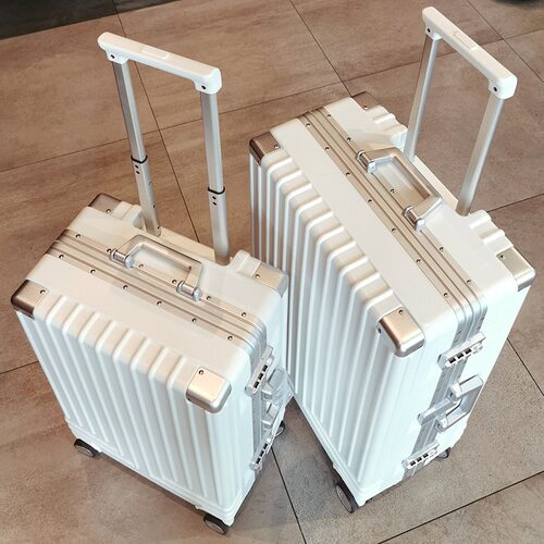 玖索PC铝框行李箱26寸28万向轮拉杆箱女24寸20旅行箱X子密码皮箱