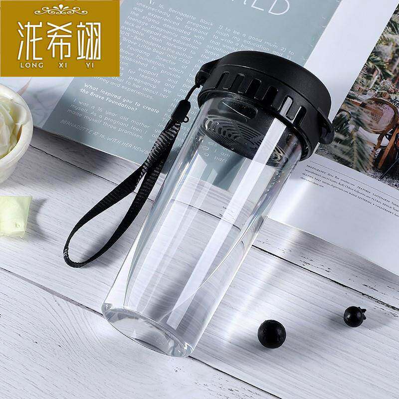 简约塑料a水杯大容量学生男女运动可携式耐摔杯子韩版可爱茶韵随