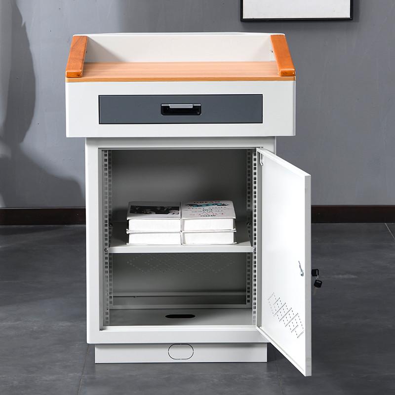 多媒体钢制讲台演讲台多功能小讲桌发言台实验台校园老师讲台桌子