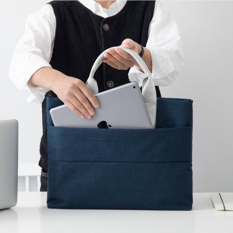 男袋定制大容量会议文件袋多层袋公文包女士拉链帆布商务a4手提可