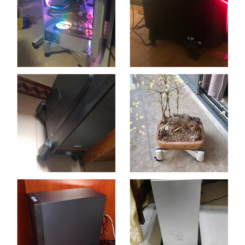 台式电脑主机g托架移动滑轮式主机架底座家用主机托散热主机壳托