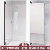 衣柜镜子内装 推拉镜衣橱平开 门全身镜内置旋转隐藏折叠伸缩全身