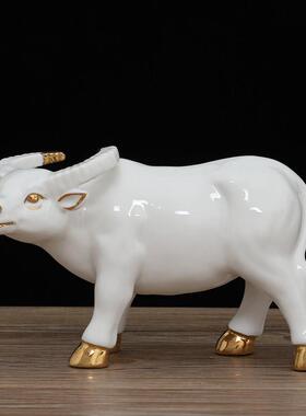 十二生肖招财牛摆件风水镇宅客厅办公室乔迁商务送礼家居工艺摆设