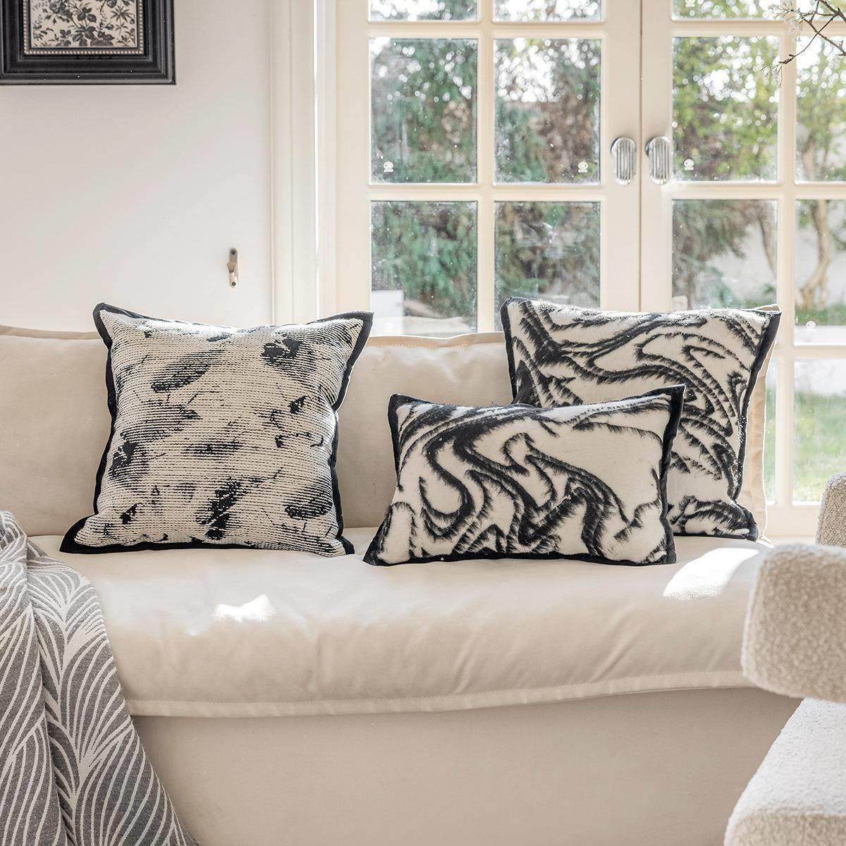 新中XB24-2s式沙发抱枕in风现代简约客厅装饰靠枕床套头靠垫床上