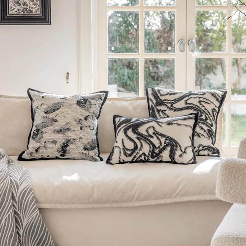 新中XB24-2s式沙发抱枕in风现代简约客厅装饰靠枕床套头靠垫床上