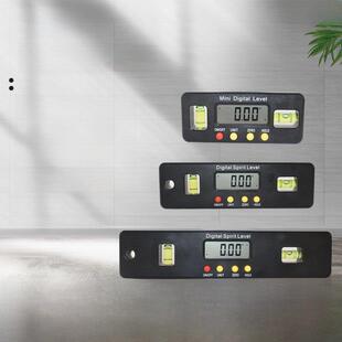 高精度数显水平仪数字测角仪倾斜仪底磁塑料测角仪