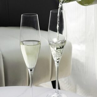 BOHEMIA捷克进口水晶玻璃北欧香槟高脚杯简约创意家用高档酒杯