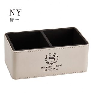 咖啡茶叶包装 星级酒店用品皮双格茶包盒经典 收纳空盒高档家用定制