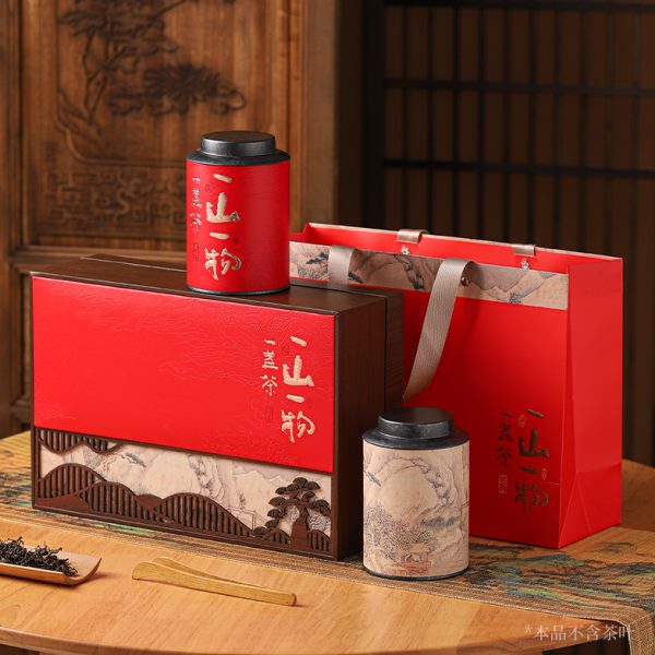 茶叶包装盒空礼盒散茶包装金骏眉大红袍古树红茶叶礼盒空盒定制