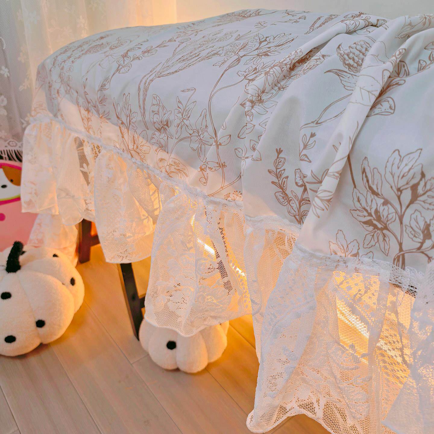 新中式古筝琴防尘罩套古琴盖布专用琴披国风印花大花边遮灰布通用