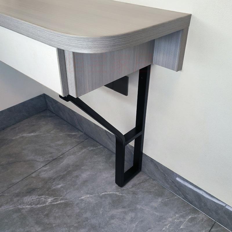 定制圆形弧铁艺金属脚IZP化妆台腿支架桌架书桌支脚餐吧桌腿台腿