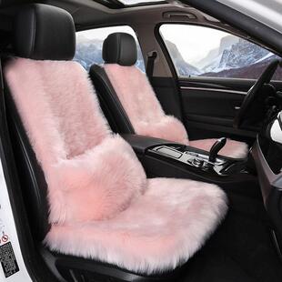 单汽车坐垫冬季毛绒天三件套61525后排片车垫长毛垫冬女保通暖用