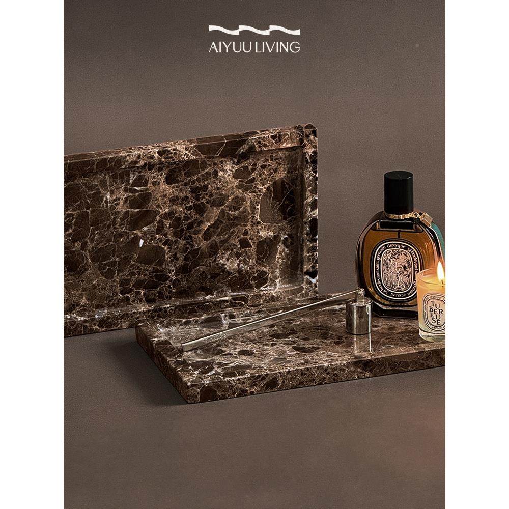 简爱奢屿筑家 大YYH理石香薰盘天然石材蜡盘烛玄关边柜极装饰轻摆,家居饰品,香薰托盘,淘宝优惠券,粉丝福利购,淘宝优惠卷