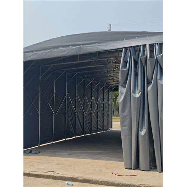 移推动拉雨棚大排篷档帐仓棚遮阳棚伸缩式雨篷电动库推拉AWB棚南