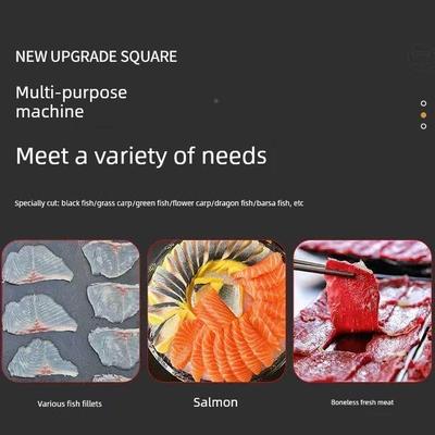 斜鱼切片片机LAT商用全自切片机腌鱼切片机鱼腌鱼黑鱼草切动机