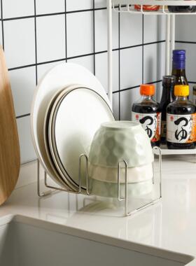 304不锈钢碗碟放厨房置SB6SV250物架台面架沥水架碗杯子多功纳能