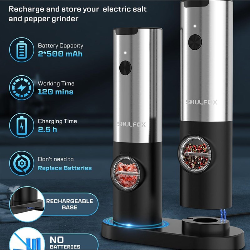 仓库泡水!损失惨重!出欧美不锈钢电动研磨器海盐胡椒颗粒调料