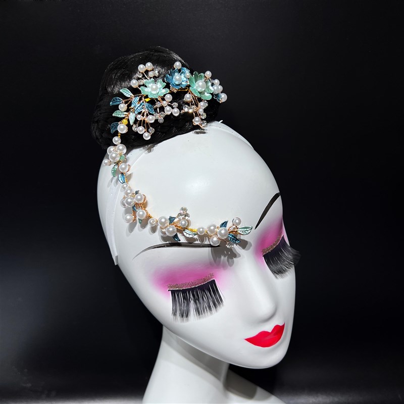 民族舞蹈桃李杯剧目滇南映少头饰独舞艺考古典傣族舞台表演发饰