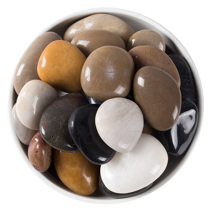 50斤鹅卵石铺路铺地庭院园林造景天然大小石头雨花石原石鹅软暖石