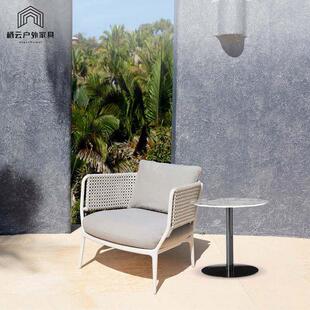 件北欧户外沙发园组合三套阳台室外庭藤编桌椅茶院几花阳光QY-010