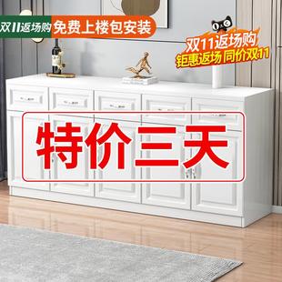 餐边柜家用小户型实木储物柜简约厨房橱柜简易大容量收纳置物柜子