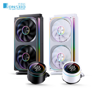 乔思伯TH240一体式 水冷数显散热器ARGB联体360四面镜电脑CPU风扇