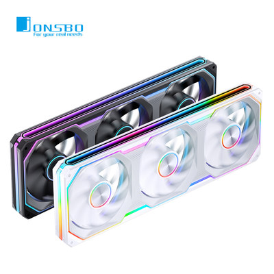 乔思伯XA120/360电脑机箱散热风扇ARGB幻彩连体风扇千层镜12CM