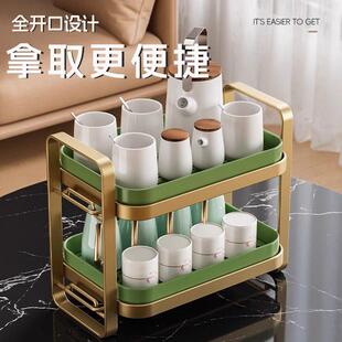 水杯架子置物架桌面客厅茶具杯子沥水架多功能厨房多层落地收纳架