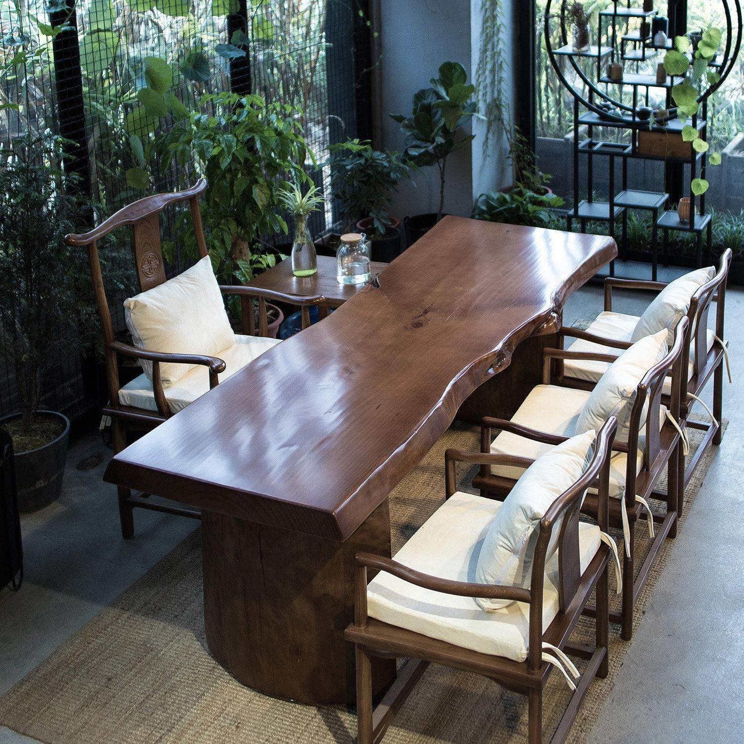 葵安新中式茶桌椅组合实木小茶艺卓茶台茶几家用整装餐桌功夫茶桌,住宅家具,家用茶台/茶桌,淘宝优惠券,粉丝福利购,淘宝优惠卷