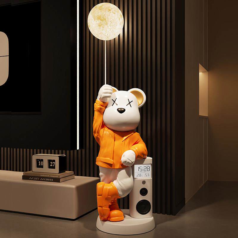 大型暴力熊客厅摆件大号电视柜旁边落地家居装饰轻奢高档蓝牙音响