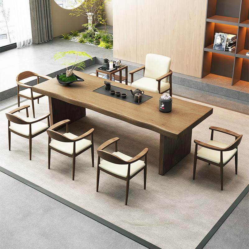 实木大板泡茶桌椅组合侘寂风现代茶盘烧水一体客厅家用办公室茶台,住宅家具,家用茶台/茶桌,淘宝优惠券,粉丝福利购,淘宝优惠卷