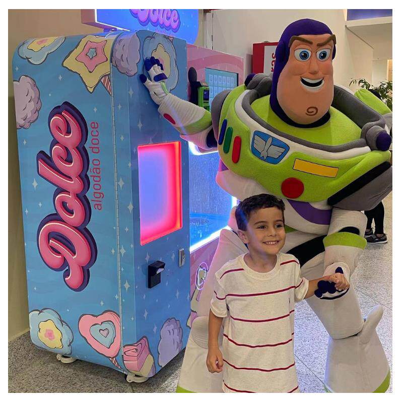 商用棉花糖贩卖机高效简单创业适用于商圈夜市的棉花糖机全自动