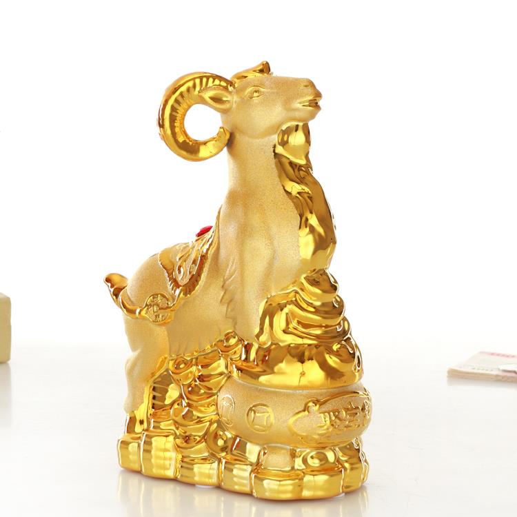 金萌羊存钱罐特大号可爱陶瓷储钱罐生肖羊年礼品结婚庆摆件储蓄罐