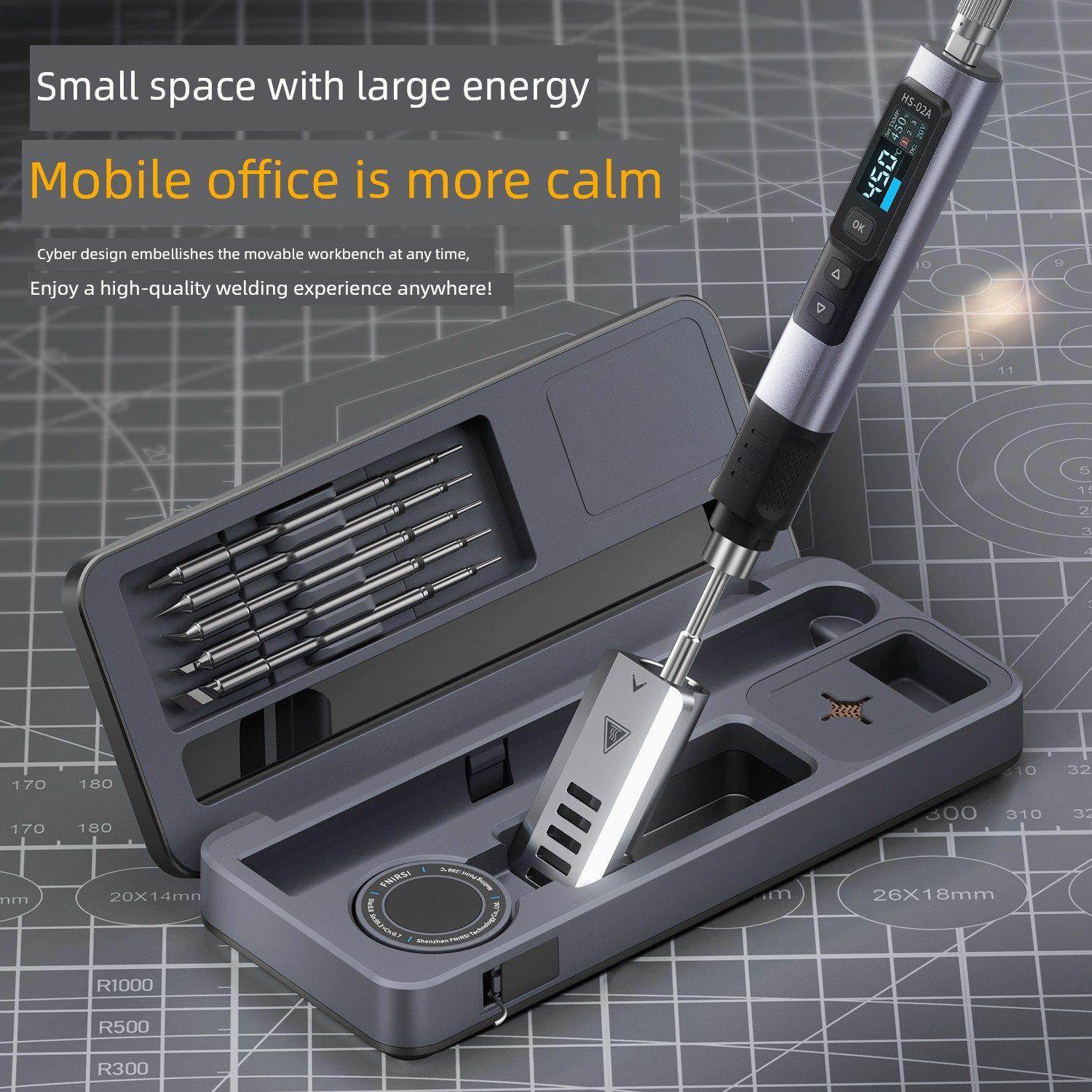 Fnirsi移动工作台智能烙铁Hs-02存储盒烙铁套装,五金/工具,电烙铁,淘宝优惠券,粉丝福利购,淘宝优惠卷