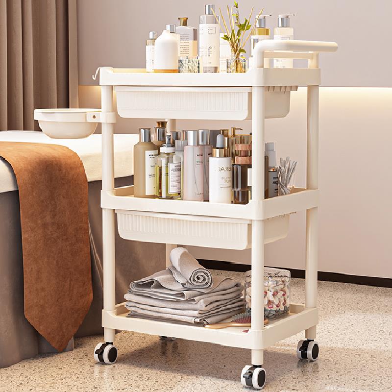 美容院小推车皮肤管理专用移动手推车理髲店置物架高级仪器工具车