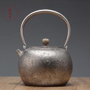 进口南部铁壶烧水壶家用无涂层铸铁壶 龟寿堂铁壶纯手工日本原装