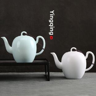 影青美人肩陶瓷茶壶泡茶家用2025新款西施小单壶功夫茶具茶水分离