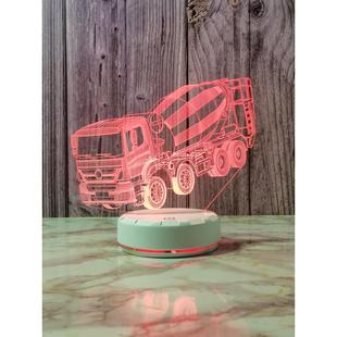 饰灯简约卧室床头灯创意氛围灯 七彩搅拌车3d小夜灯usb插电摆件装